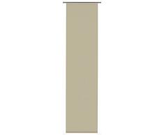 GARDINIA Panneau Japonais (1 Piece), Coulissant, Opaque, Taupe, Tissu Entry, 60 x 245 cm (WxH)