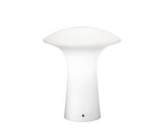 Rossini éclairage Glenn Lampe de table en verre E27, 75 W, Blanc