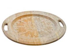 Item Plateau en bois Mandala 39 x 4 cm
