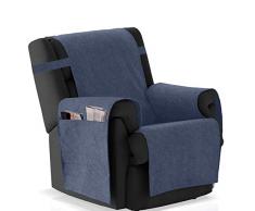 Bartali Couvre Fauteuil Pharma, 42% Coton, 58% Polyester, Bleu, 1Â Place