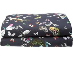 Garnier-Thiebaut 32790 NOCTURNE Drap Plat Coton Bleu Nuit 300 x 240 cm