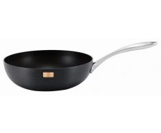 Marco Pierre White anodisé dur avec Base en cuivre Wok 28 cm