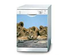 Decusto Autocollant Lion FamilyÂ âÂ Autocollant pour Lave Vaisselle