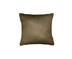 HomeMaison Gros Coussin en 100% Lin, Tabac, 50x50 cm