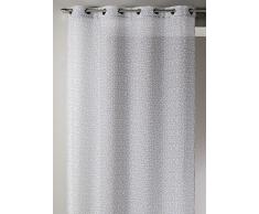 Homemaison 09533-8-AL Voilage Etamine/Polyester Gris 1 x 130 cm
