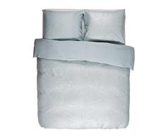 ESSENZA Premium Charlyn Aqua Housse de Couette, 100% Satin de Coton, 260x240