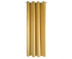 Eurofirany Pierre Rideau en Velours à Åillets Velvet, Jaune doré, 140X250cm