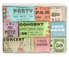 TrendformÂ âÂ Bloc Box Billets Bureau Aimants, Assortis, 7Â x 9.4Â x 1.9Â cm