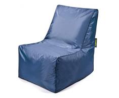 Pushbag Pouf, Polyester, Marin, 60 x 60 cm