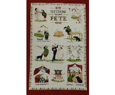 Samuel Lamont Torchon Bordeaux Taille Unique