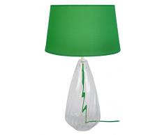 Tosel 64245 Amphore, Verre SoufflÃ©/Coton/Tissu, Vert, 300 x 500 mm