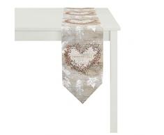 Apelt 3316_28x175_FB. 70 Chemin de Table, Coton, Marron, 28 x 175 x 0,5 cm