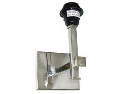 Better & Best Applique murale avec 1 lumière, tube carré, Argent, 12 x 15 x 20 cm