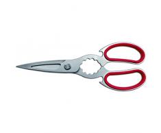 Sanelli Ambrogio Ciseaux de cuisine, intérieur de la poignée ergonomique Soft-Touch, acier inoxydable