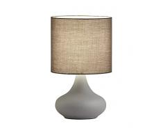 Viokef Lighting 4152900 Lampe de Bureau D200 Lana, Métal/Fabric, E14, Gris Concrète, 20 x 20 x 33