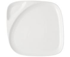 HOTELWARE Plat carré, 26 x 26 cm, Porcelaine, Blanc