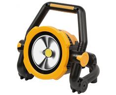 Brennenstuhl Projecteur LED portable Pliable Rechargeable 30W (2600 Lumen, IP54, Ãquipés de Puissant Aimants intégrés, 2 Modes déclairage, rotation 180°), Jaune&Noir