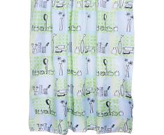 Papillion Salle de Bains Rideau de Douche Polyester Multicolore 180Â x 200Â cm