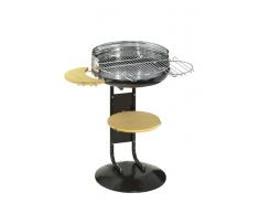 ALPERK New GardenÂ âÂ PoÃªle Ã Paella Barbecue, 82Â x 50Â x 89.5Â cm, couleur argent et noir