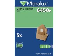 Menalux 6450p Sacs Ã poussiÃ¨reÂ âÂ Lot de 5 Pour aspirateurs balais Pack of 5 blanc