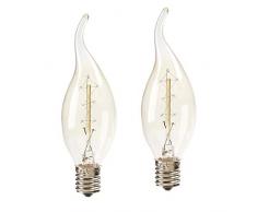 Darice Gabarit dembossage en Verre Bougeoir Edison Flamme Ampoules 7Â W