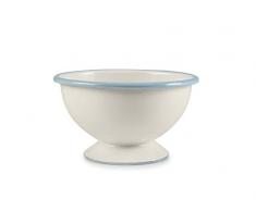 IBILI 920512 Bol avec Pied Versalles, Porcelaine, Blanc/Bleu, 14 x 14 x 8 cm