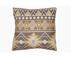 Sukima Decor Ethnique Jaune Coussin de Chaise, Polyester, Jaune, 45Â x 45Â x 5Â cm