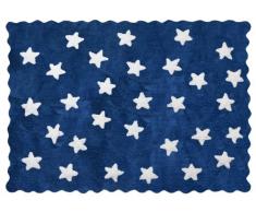 Aratextil Eden Tapis Enfant, Coton, Marine, 120Â x 160Â cm