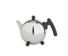 Bredemeijer 1303Z Duet Bella Rond Théière Acier Inoxydable Poignée Noir 0,75 L