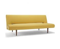 INNOVATION LIVING Canape Design UNFURL Jaune Soft_Mustard Flower Convertible Lit 200 * 120cm