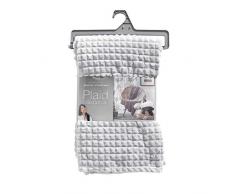 douceur dintérieur plaid 125x150cm quincy gris