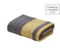 Catherine Lansfield Linéar Diamond Serviette de Toilette Gris