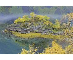 Scenolia Tableau dÃ©coratif Grand Format sur Toile Automn Island 90 x 60 cm | Impression Haute qualitÃ©