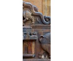 PeelitStickit ID-007Â 60Â Largeur x Hauteurâ¯: 130Â cm Temple Hindou de Haute qualitÃ© Mural en Vinyle Papier Peint Mural