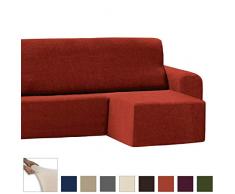 Eiffel Textile Le Havre Chaise Longue â Housse canapé Bras Court Droite 240 x 195 x 2 cm Orange