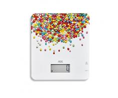 ADE KE1720 Balance de Cuisine numérique Candy, Plastique, Multicolore, 20 x 23 x 2 cm