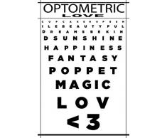 Scenolia Tableau Verre Acrylique OPTOMETRIC Love 60 x 90 cm | DÃ©coration Murale Design Fait en France