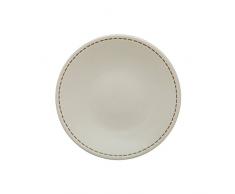 en Spain Lot de Assiettes Ã Dessert, GrÃ¨s 20.5x20.53x2 cm CrÃ¨me