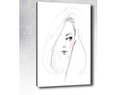 Bonamaison Peinture sur toile, multicolore, 70 x 100 cm - ConÃ§u et fabriquÃ© en Turquie