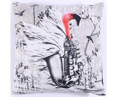 La Finesse - Housse de Coussin carrÃ©e dÃ©corative 50 x 50 cm pour la Maison en Coton pour Le Salon, Le canapÃ©, la Chambre Ã Coucher, Tissu colorÃ©, Taille Unique