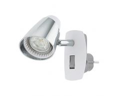 Eglo Applique murale pour chambre denfant, chambre de bébé, lumière de nuit, jaune