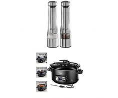 Russell Hobbs Set de Cuisine Mijoteur 3en1 Fonction Sous Vide et Moulin Electrique Sel Poivre - 23460-56 et 25630-56