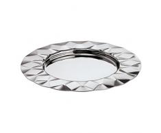 Sambonet Soucoupe 140Â mm Acier Inoxydable/Relief Malia sous Assiettes