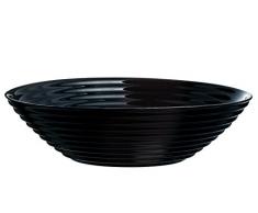 Dajar Harena Luminarc Assiette Creuse Verre Noir 20 x 20 x 5,3 cm