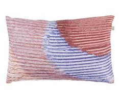Dutch Decor Coussin Sorta 30x50 cm Prune - Coussins Déco - Oreiller Décoratif - Déhoussable - Zippé