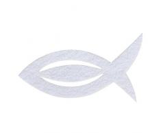 Rayher 53566102 Manchon en Feutre pour Serviettes de Table Motif Poisson 13,5 x 7,5 x 0,2 cm