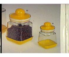 COSMOPLAST Lot de 3 Grands bocaux de Rangement pour Cuisine