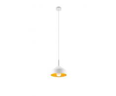 LAMPE SUSPENSION ACIER BLANC 20XMAX.100
