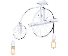 Homemania Lampe à suspension W64xd10xh55 cm Blanc