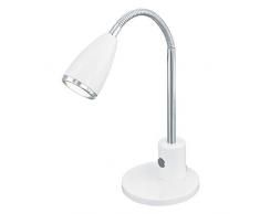 Eglo 92872 Lampe de bureau, métal, GU10, blanc